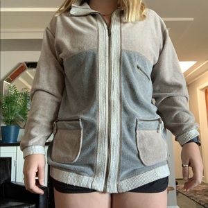 Gray Terrycloth ZipUp (GOOD CONDITION)
